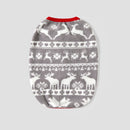 PatPat Christmas Family Matching Letters Embroidered Long-sleeve Hooded Fleece Pajamas Sets