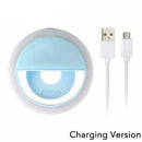 Anel Luz LED Selfie - Portátil USB para Telemóvel e Vídeo