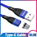 Cabo Magnético FONKEN USB-C - Carregamento Rápido Universal