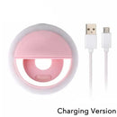Anel Luz LED Selfie - Portátil USB para Telemóvel e Vídeo