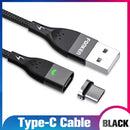 Cabo Magnético FONKEN USB-C - Carregamento Rápido Universal