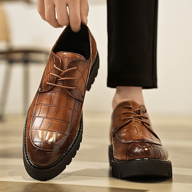 Sapatos Sociais Masculinos Elegantes - Preto Castanho Escritório Casual