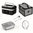 Lancheira Inteligente com Ecrã Digital - Aquece Refeições USB 1000ml Aço Inoxidável