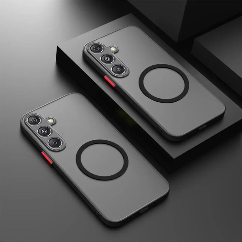 Capa Magnética para Samsung Galaxy A56 A55 5G A36 A35 A26 A25 A15 A54 A53 A52 A34 A14 A32 A16 - Proteção Anti-Choque