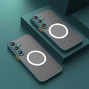 Capa Magnética para Samsung Galaxy A56 A55 5G A36 A35 A26 A25 A15 A54 A53 A52 A34 A14 A32 A16 - Proteção Anti-Choque