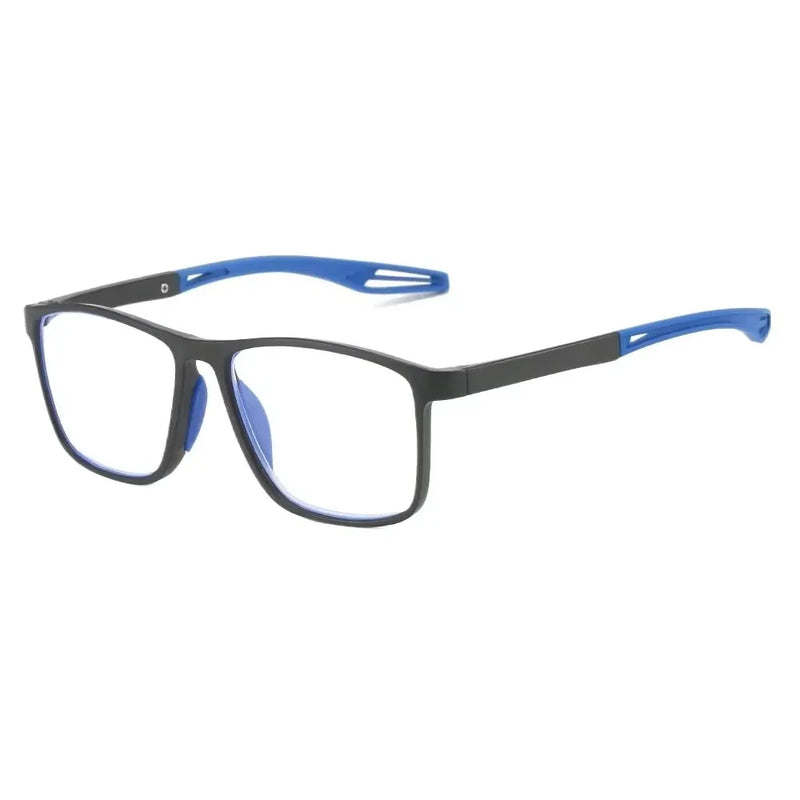 Óculos Desporto TR90 Silicone Ultra Leves - Anti-Luz Azul Leitura Quadrados Unissexo
