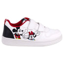 Ténis Mickey e Minnie Mouse Brancos Criança - Fecho Velcro