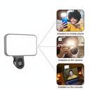 Luz Selfie Mini Recarregável - 3 Modos Ajustável LED