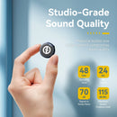 Microfone Lapela Sem Fios Lark Mix - Gravação Rádio Transmissão Ao Vivo