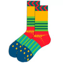 Meias Natal Outono Inverno 1 Par - Pai Natal Árvore Rena Algodão Presente