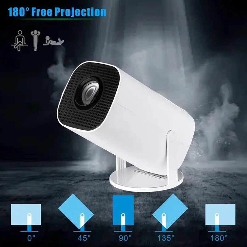 2024 4K Projector EU Android 11 Dual Wifi6 200 ANSI Allwinner H713 BT5.0 1080P 1280*720P Home Cinema Outdoor Portable Projetors