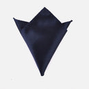 Lenços de Bolso Masculinos Luxo - Cores Sólidas Branco Preto Vermelho Poliéster 22x22cm