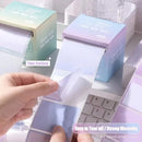 Bloco 256 Notas Adesivas Destacáveis - Post-it Totalmente Adesivo 8 Formatos para Escritório Estudante Casa