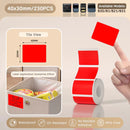 Papel Térmico Niimbot B21/B203/B3S - Etiquetas Autoadesivas Impermeáveis Resistentes a Óleo e Rasgos