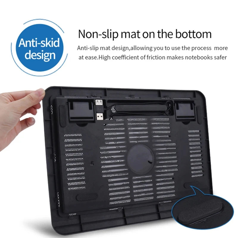 Cooler Universal para Portátil com Ventoinha e Suporte USB Refrigeração Eficiente