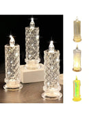 Vela LED Rosa Romântica Sem Chama - Decoração Dia Namorados e Casamentos