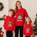 Pijamas Disney Mickey Minnie Natal - Conjunto Família Algodão Sweatshirt Casual