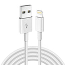 Cabo USB 3A para iPhone - Carregamento Rápido 1m/2m Lightning