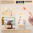 Papel Térmico Niimbot B21/B203/B3S - Etiquetas Autoadesivas Impermeáveis Resistentes a Óleo e Rasgos