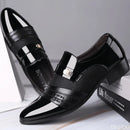 Sapatos Formais Masculinos Tamanho Grande - Elegantes Bico Pontiagudo Escritório