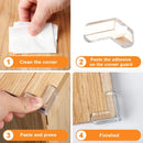 Protetores de Cantos Mesa Silicone 4/10 Peças - Segurança Bebé Crianças Anti-Colisão