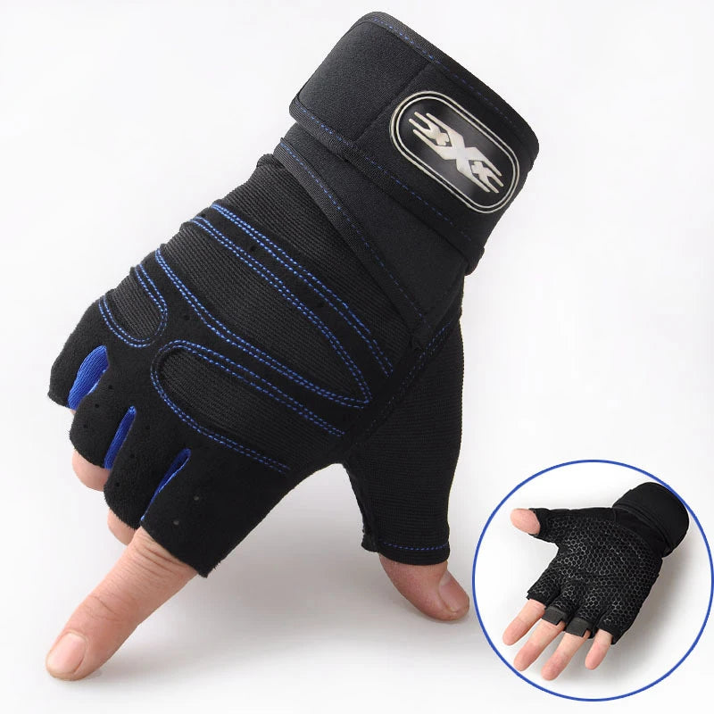 Luvas Ginásio Fitness - Musculação com Suporte Pulso
