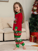 Christmas Kids Pajamas Set Let It Snow Snowman Print Long Sleeve Top and Pants Festive Sleepwear for Boys Girls