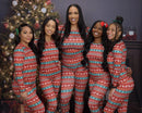Pijama Algodão Natal Família - Conjunto Manga Comprida Mãe Pai Criança Xmas