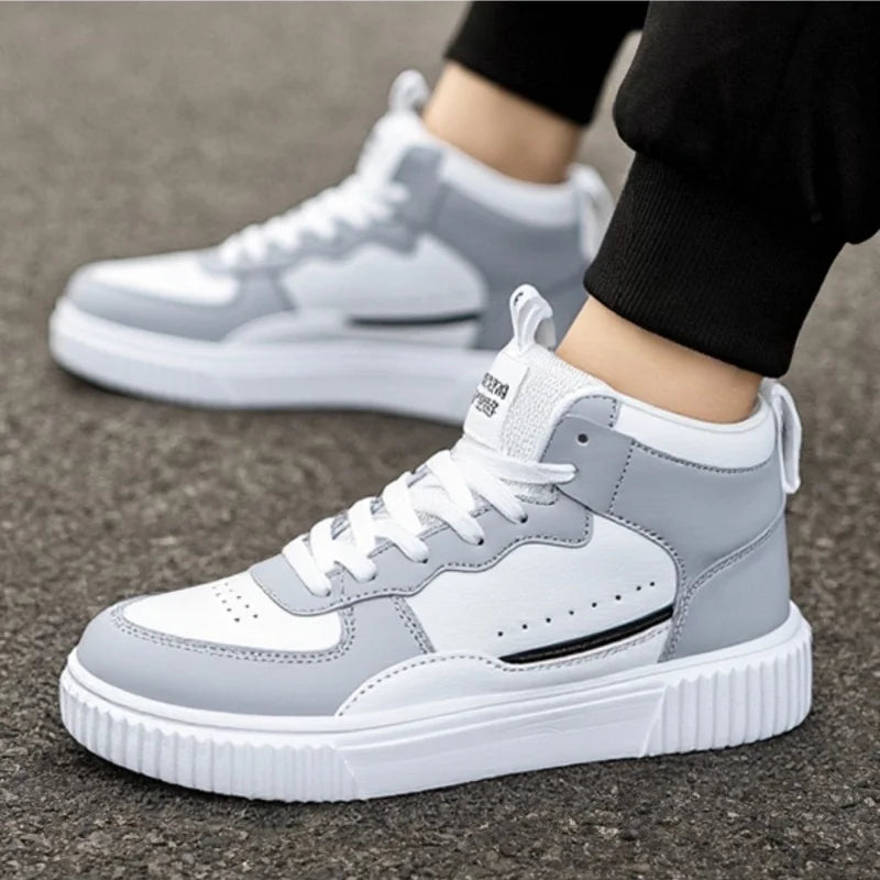 Ténis Desportivos Cano Alto Leves - Unissexo Casual Caminhada Confortáveis