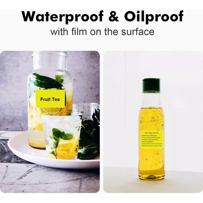 Papel Térmico Niimbot B21/B203/B3S - Etiquetas Autoadesivas Impermeáveis Resistentes a Óleo e Rasgos