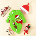Body Bebé Primeiro Natal 2 Peças - My First Christmas Rena Jumpsuit Gorro 2025