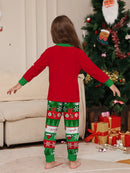 Christmas Kids Pajamas Set Let It Snow Snowman Print Long Sleeve Top and Pants Festive Sleepwear for Boys Girls