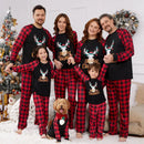 Cotton Pajamas Set Xmas Family Matching Christmas Printed Mother Father Kids Christmas Clothing Set Long-sleeved HomeWear Pyjama