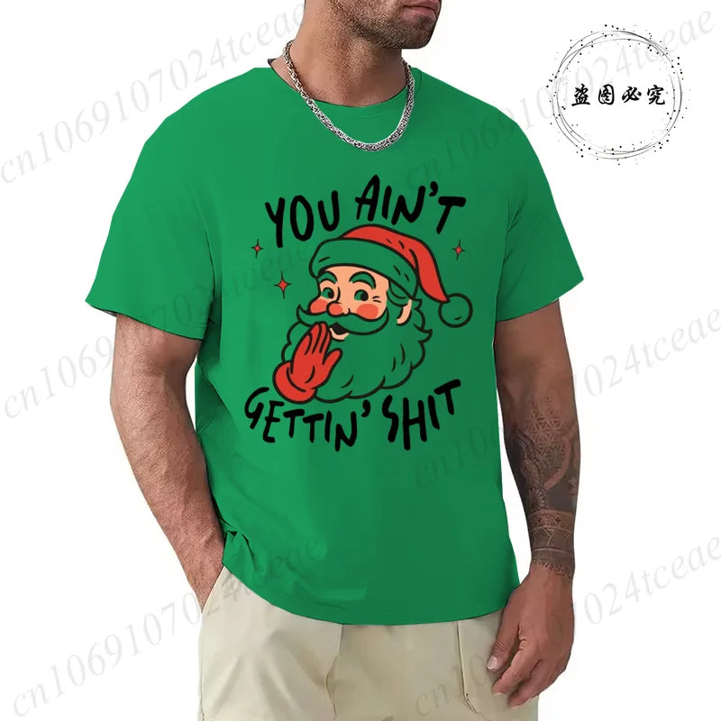 T-Shirt Natal Sarcástica Retro - Pai Natal Divertido Homem Mulher Festa