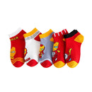 5 Pairs Anime Cosplay Socks Marvel Heros Spiderman Children Socks Cartoon Baby Cotton Socks for Boys 1-12 Years Birthday Gifts