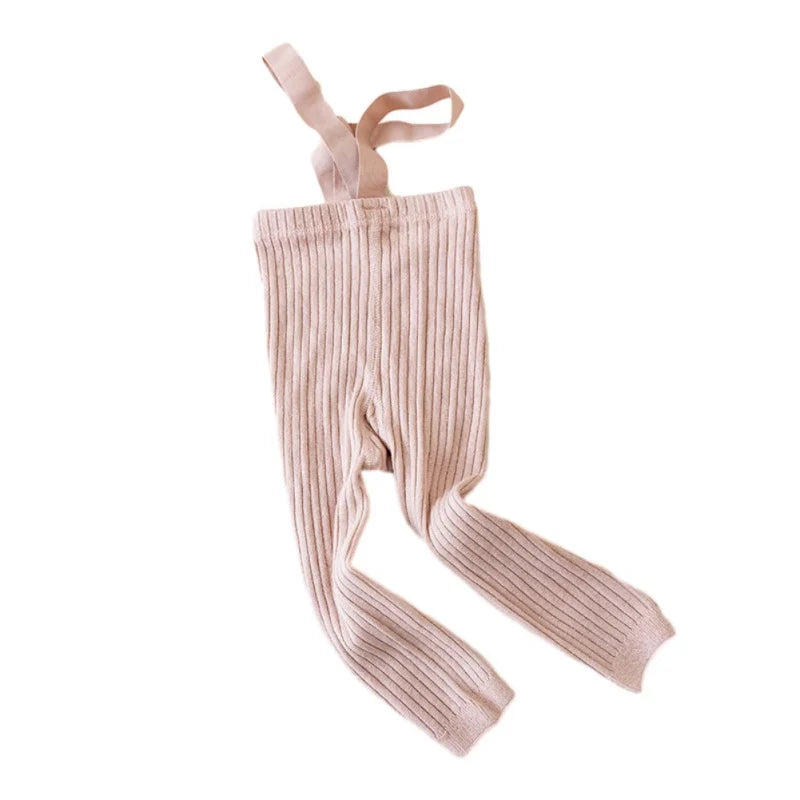 Collants Bebé Natal Suspensórios - Malha Cintura Alta Quentes Menino Menina