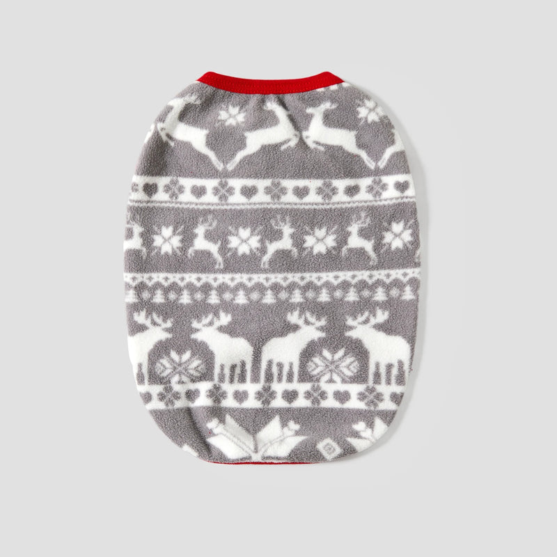 Pijama Natal Família PatPat - Fleece Bordado Manga Comprida Capuz Conjunto