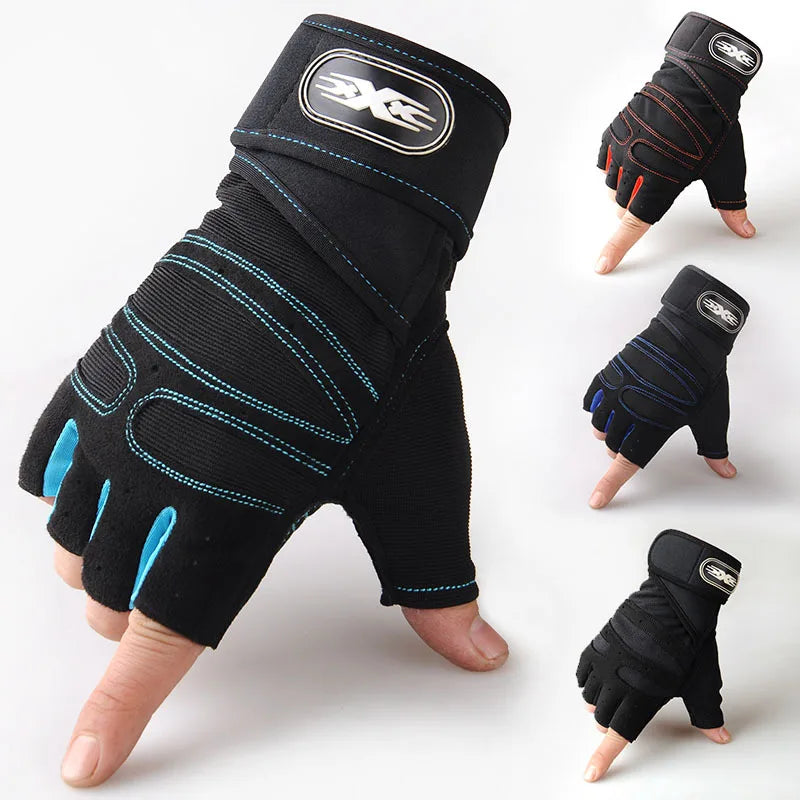 Luvas Ginásio Fitness - Musculação com Suporte Pulso