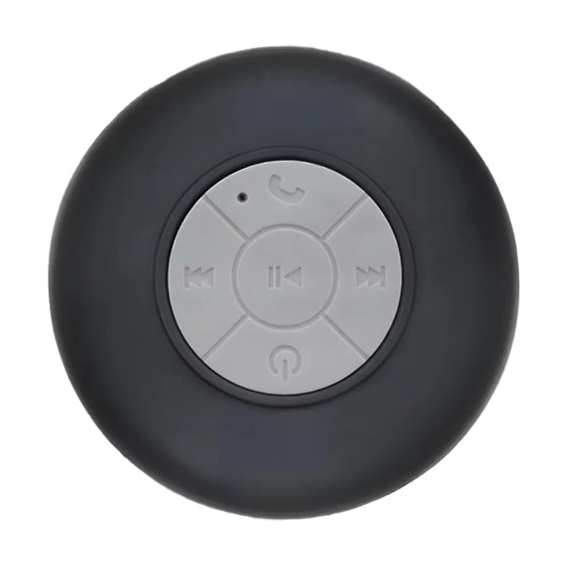 Coluna Bluetooth Mini À Prova de Água - Luzes LED Coloridas Ventosa Suporte Telemóvel