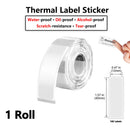Etiquetas Térmicas D30 Multi-Tamanhos Impermeáveis - Adesivos para Organização Cozinha Escritório Cabos D30 Q30