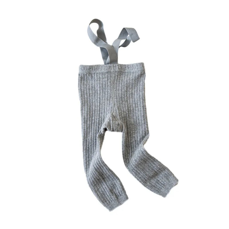 Collants Bebé Natal Suspensórios - Malha Cintura Alta Quentes Menino Menina