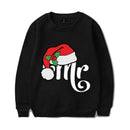Hoodie Natal MR MRS Santa Hat Casal - Sweatshirt Streetwear Harajuku Xmas