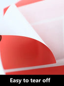 Rolo de Etiquetas Adesivas Multicolor - Papel Autoadesivo para Preços Códigos de Barras Notas (Vermelho Amarelo Verde)