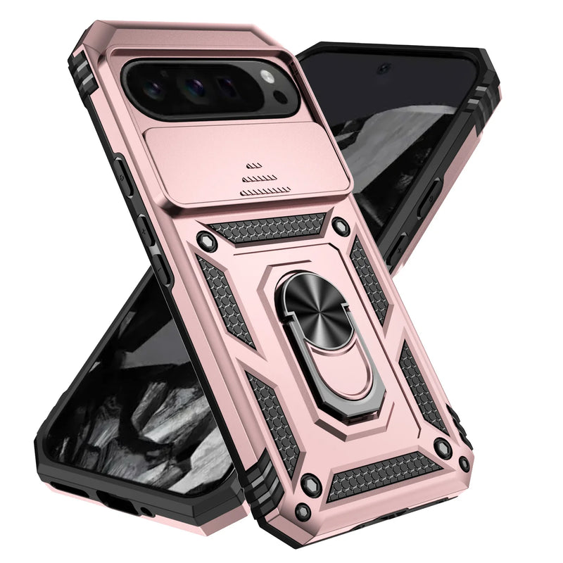 Capa Anti-Choque Google Pixel com Anel Magnético - Proteção Premium com Suporte