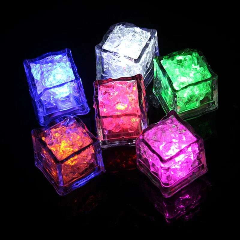 Brinquedos LED Banho 6/12 Peças - Luzes Coloridas À Prova de Água para Bebés Presente Natal