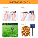 Luzes LED Solares 7M/12M/22M/32M - Guirlanda Decorativa À Prova de Água para Jardim e Festas