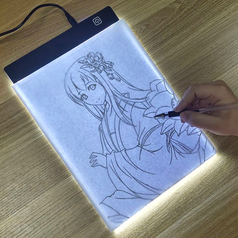 Prancheta LED de Desenho com 3 Níveis de Luminosidade - Brinquedo Educativo para Crianças