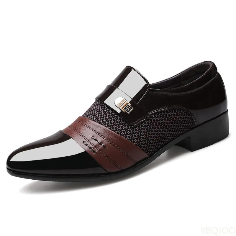 Sapatos Formais Masculinos Tamanho Grande - Elegantes Bico Pontiagudo Escritório
