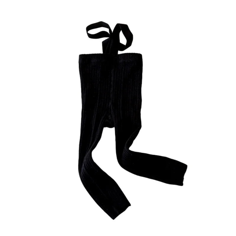 Collants Bebé Natal Suspensórios - Malha Cintura Alta Quentes Menino Menina