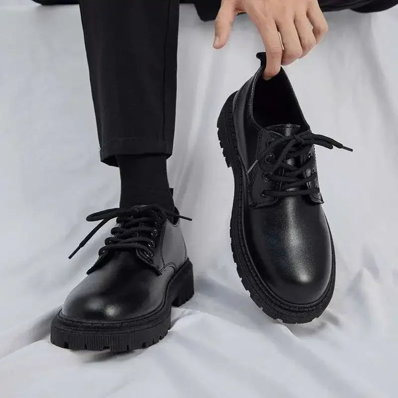 Sapatos Business Masculinos Couro - Estilo Casual Elegante Sola Borracha